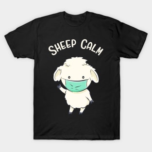 Sheep Calm Funny Sheeps Saying Animals Fun T-Shirt